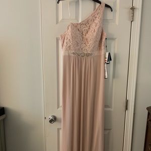 NWT Adrianna Papell Blush Floor Length Dress